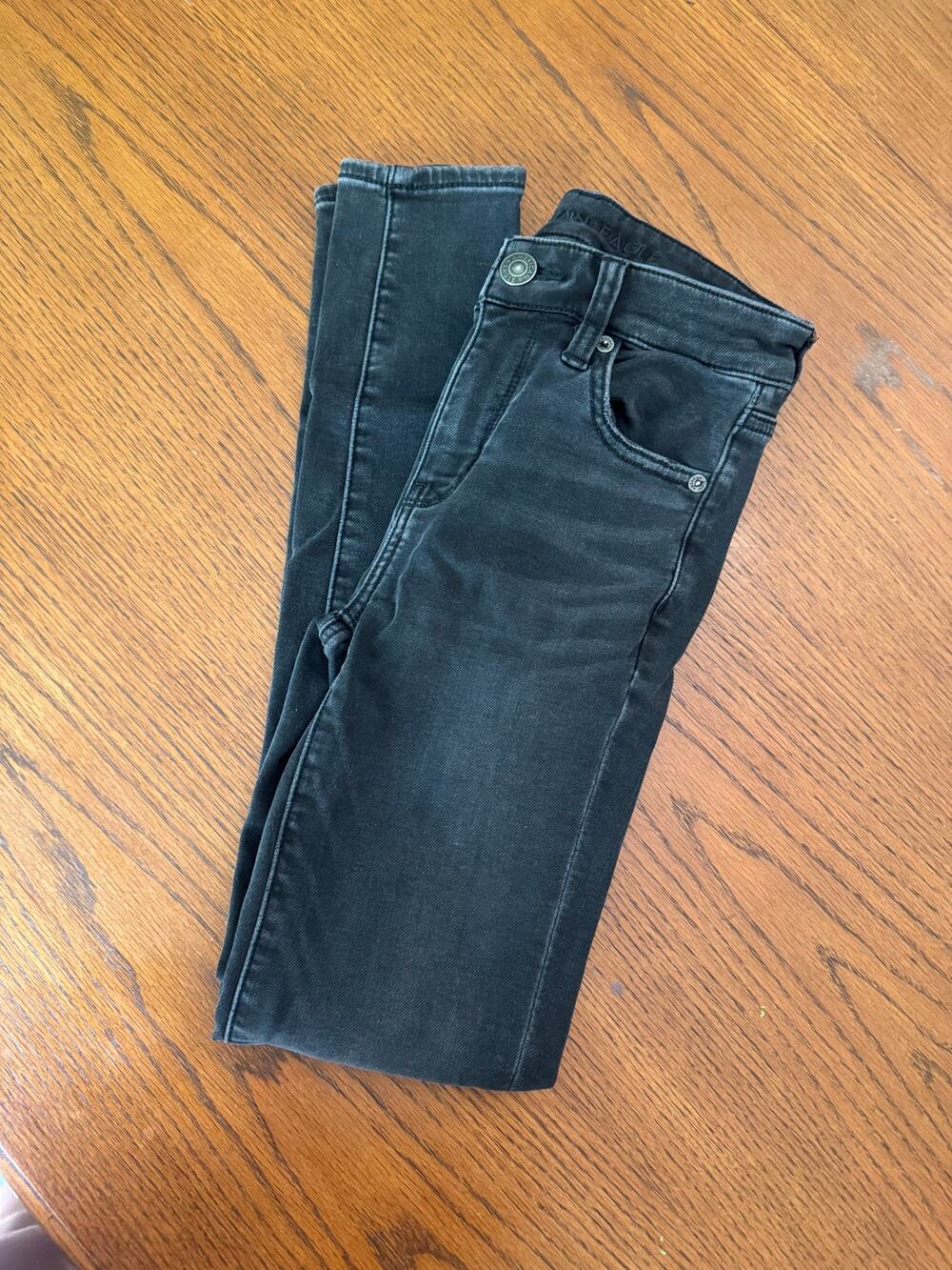 American Eagle Black Jeggings 0 Reg